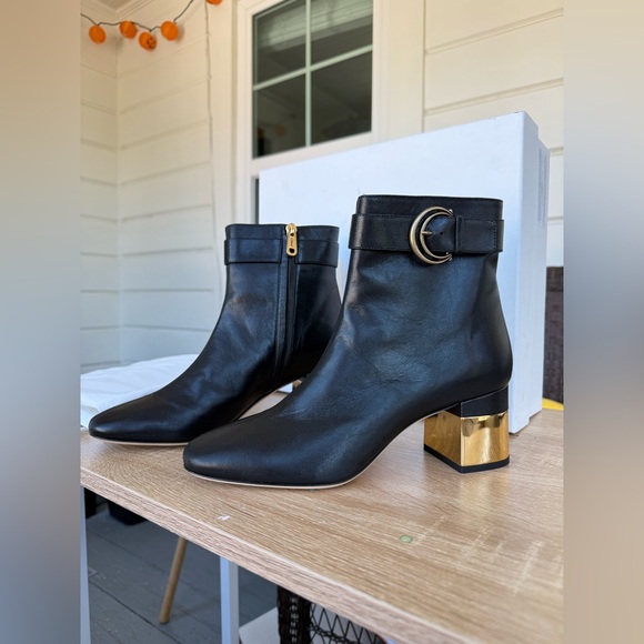 Chloe Women's Alize Buckled Ankle Boots - Black - 38.5 - NWT - Picture 6 of 17